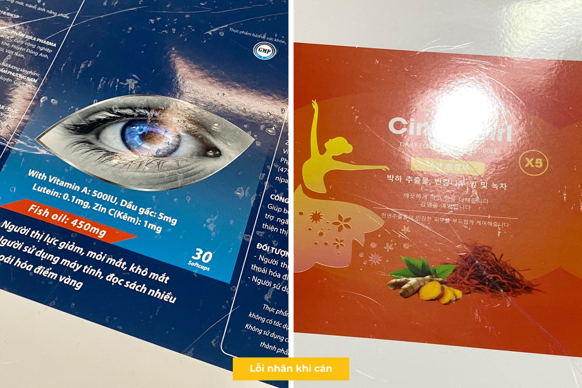 vỏ hộp bị nhăn khi cán lỗi