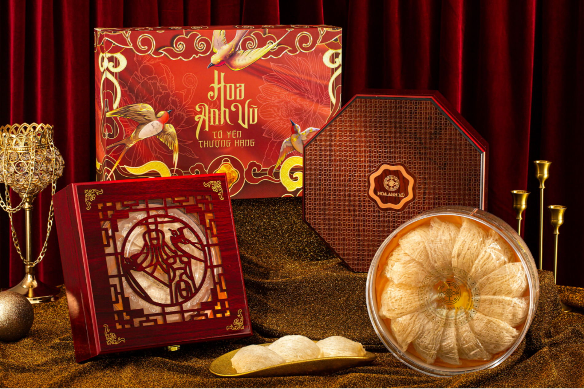 hộp yến sào cao cấp sáng tạo sang trọng