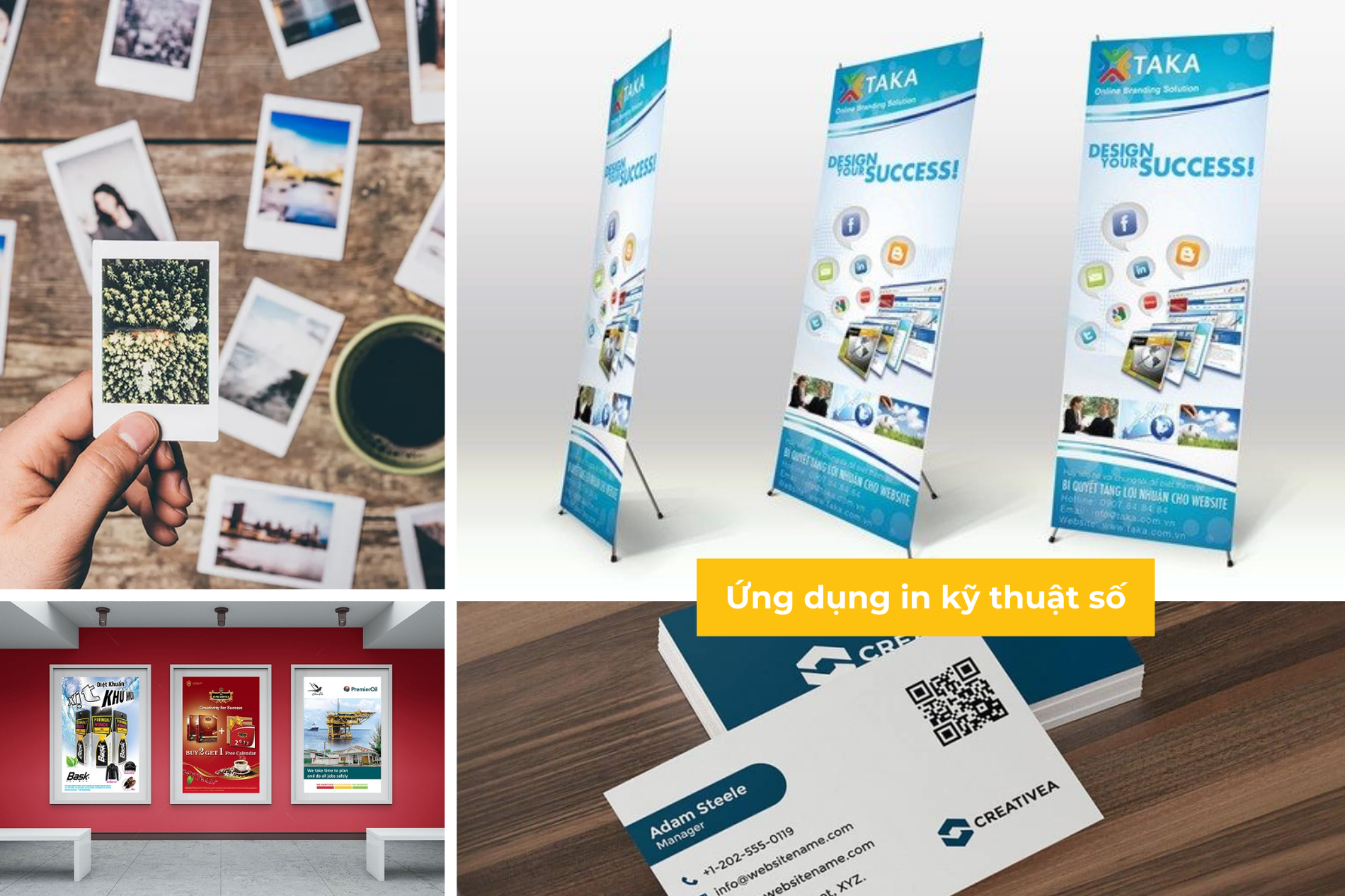 ứng dụng in kỹ thuật số: in poster, in quảng cáo, in name card, in ảnh