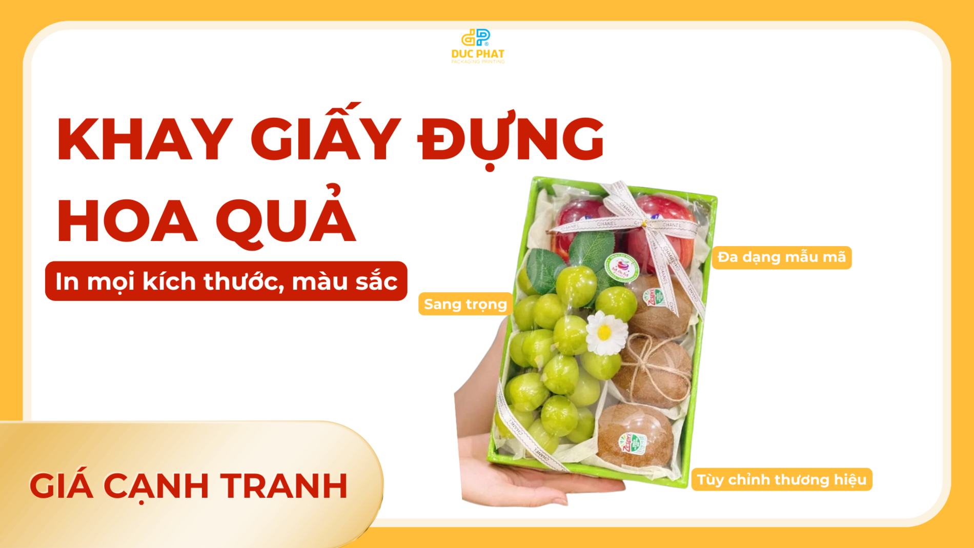 khay giấy đựng hoa quả mẫu đẹp 2024