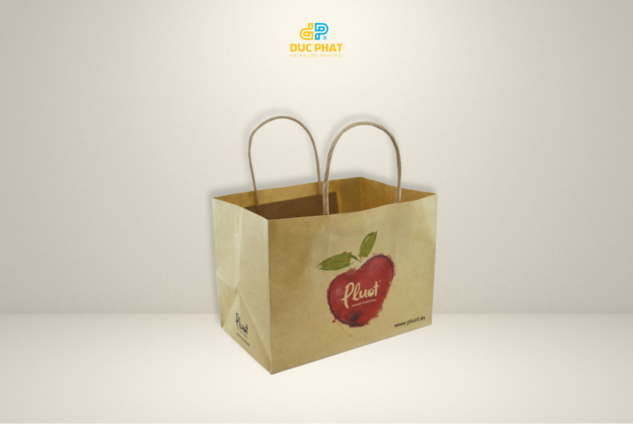 túi giấy kraft đựng hoa quả thiết kế sáng tạo
