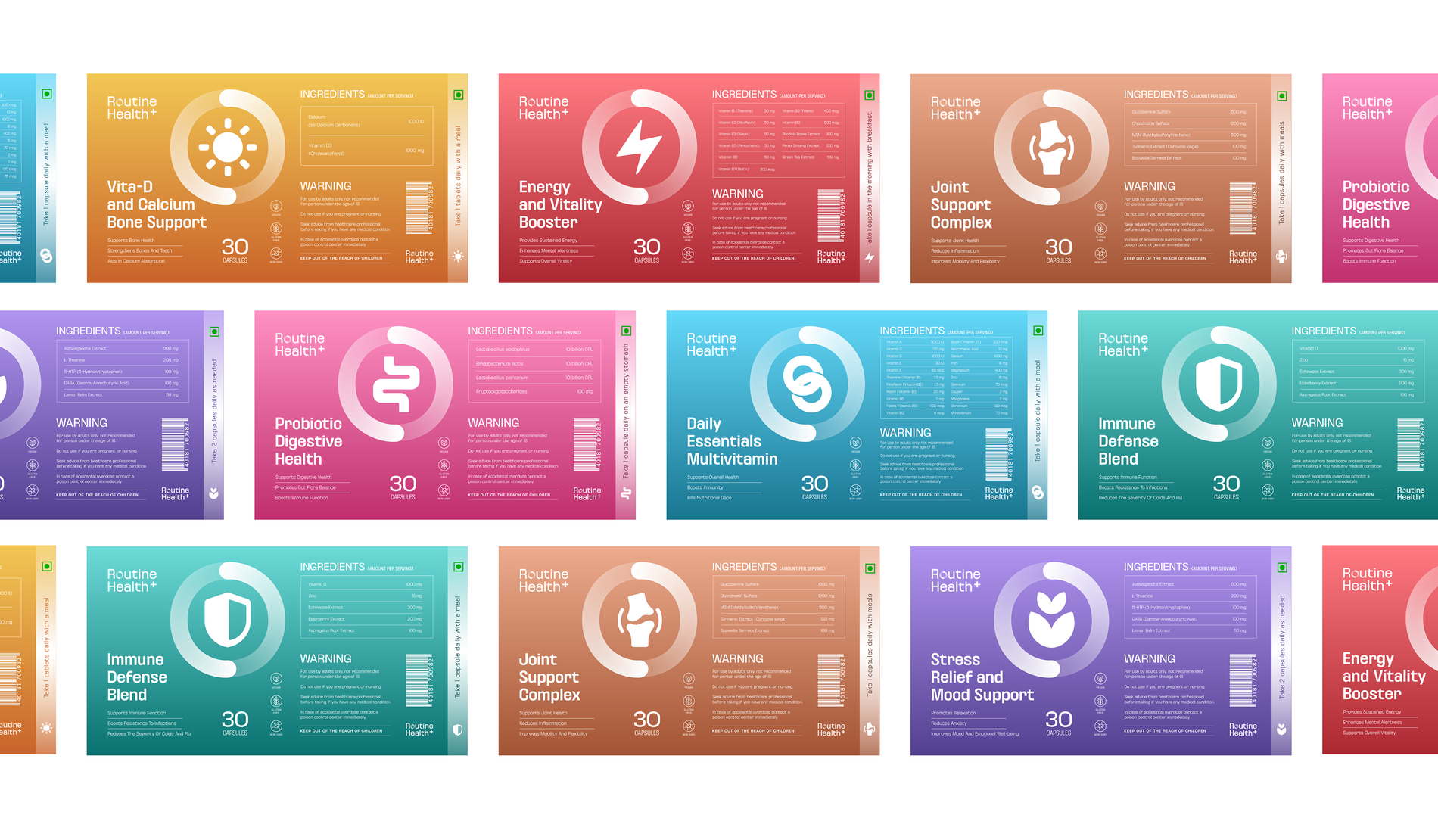 bao bì thực phẩm chức năng tối giản