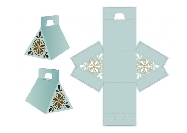 Mẫu hộp giấy tam giác