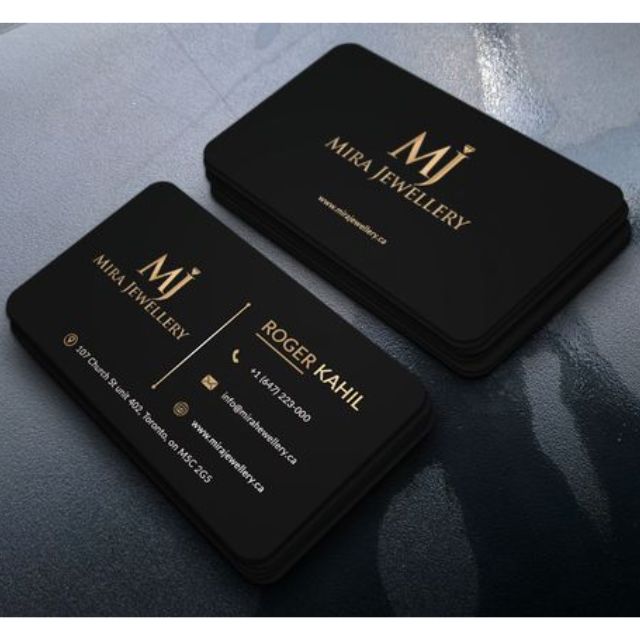 Card visit chữ nổi