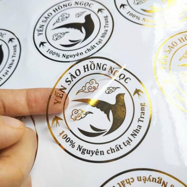 In ấn tem nhãn decal trong suốt