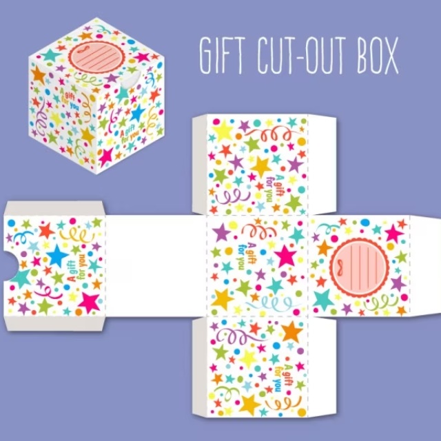 Mẫu hộp giấy ngôi sao