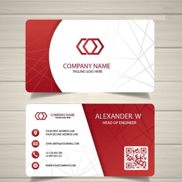 Mẫu card visit có mã QR