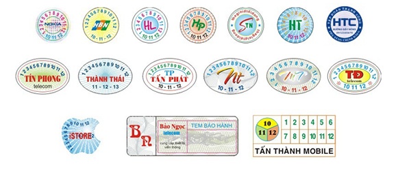 In ấn tem bảo hành, tem vỡ, decal vớ, tem nhãn niêm phong sản phẩm