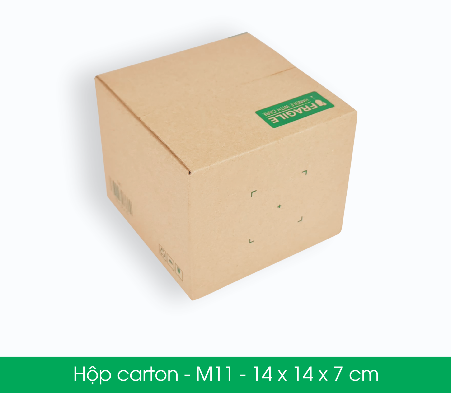 Thùng hộp carton M11 (14x14x7 cm)