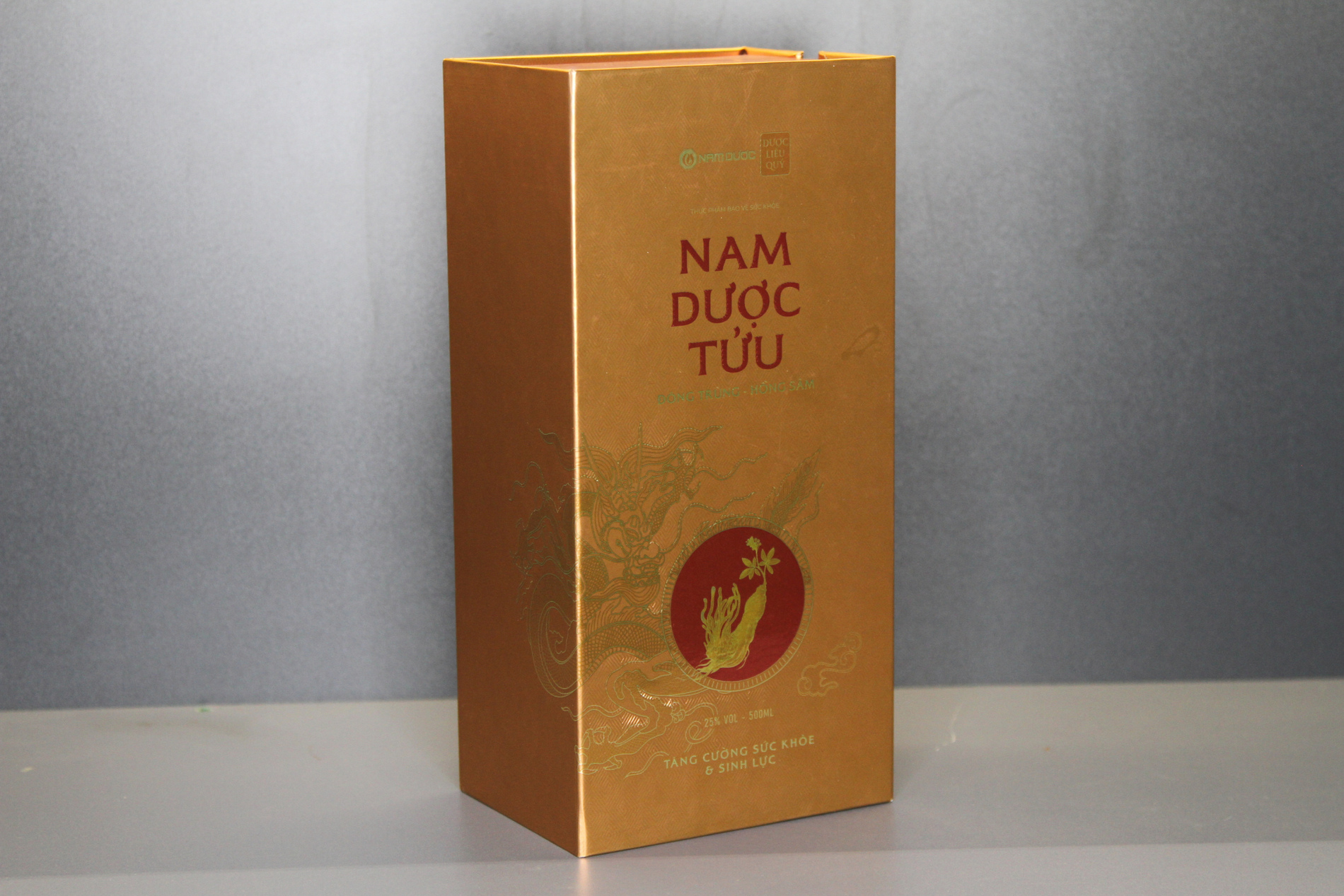 Mẫu hộp cứng để rượu - Hộp đựng Tửu Nam Dược