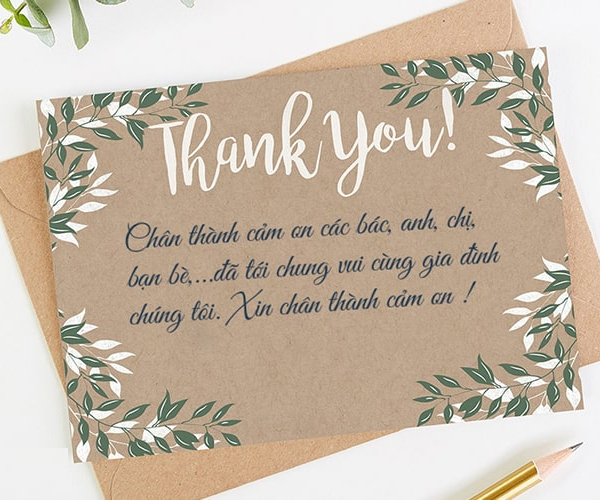Thiệp Cảm Ơn