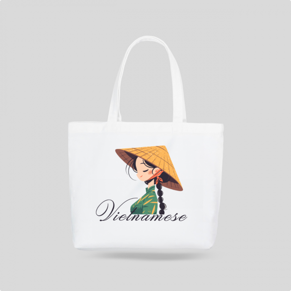 Túi canvas in logo - Mẫu 02