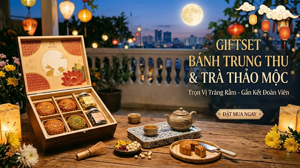 Giftset Bánh Trung Thu & Trà Thảo Mộc