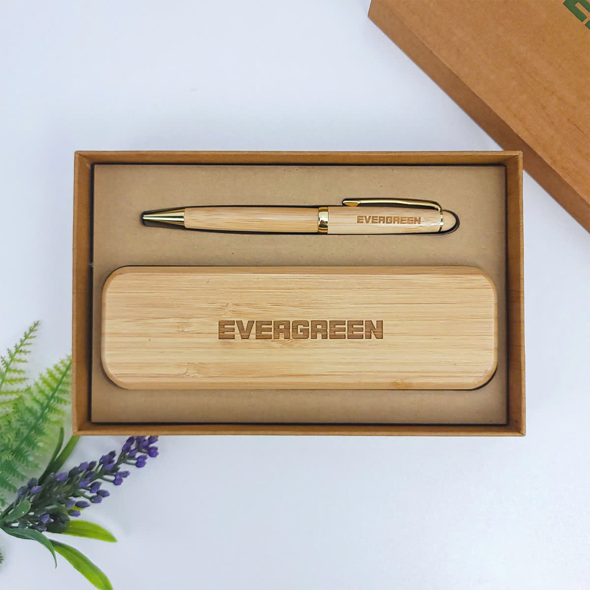 Giftset Bút Tre và Hộp Tre In Logo Quà Tặng Sự Kiện, Hội Nghị