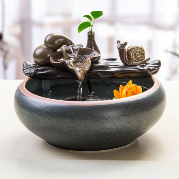 Thác nước phong thủy để bàn