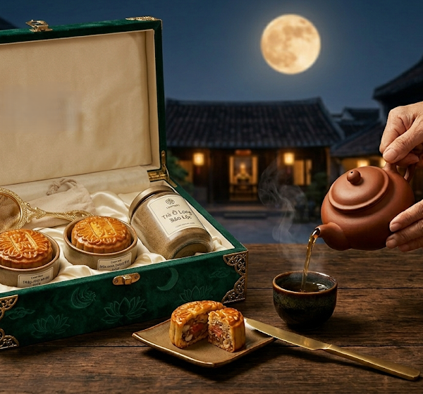 Set Trà Ngoại Giao & Thưởng Trăng An Nhiên
